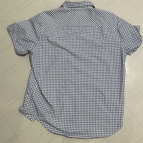 Timberland Blue Plaid Button Down Short Sleeve Shirt Size XXL - Picture 5 of 5